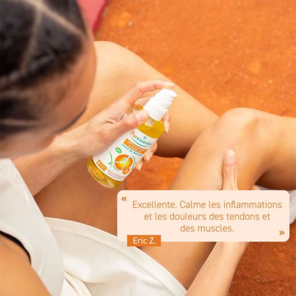Puressentiel Articulations & Muscles Huile de Massage Arnica Gaulthérie Bio 100 ml – Soin de massage sportif