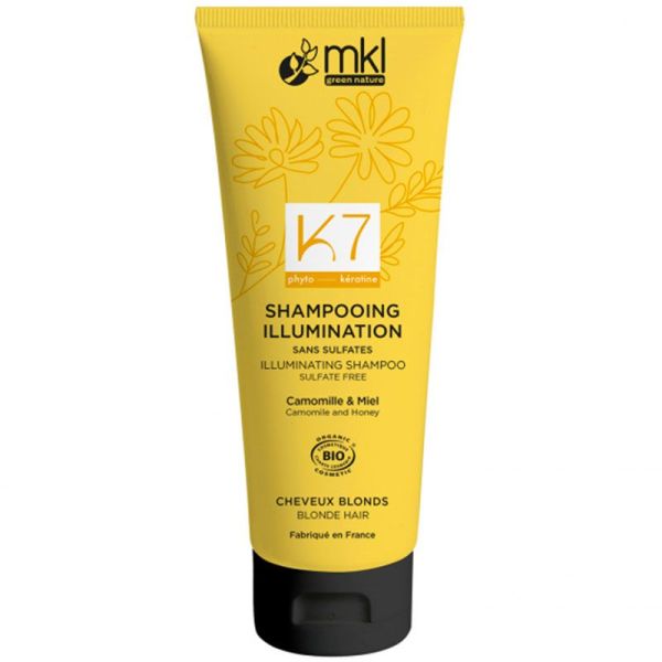 MKL Green Nature K7 Shampooing Illumination Cheveux Blonds - Réveille et Sublime le Blond  - 250 ml