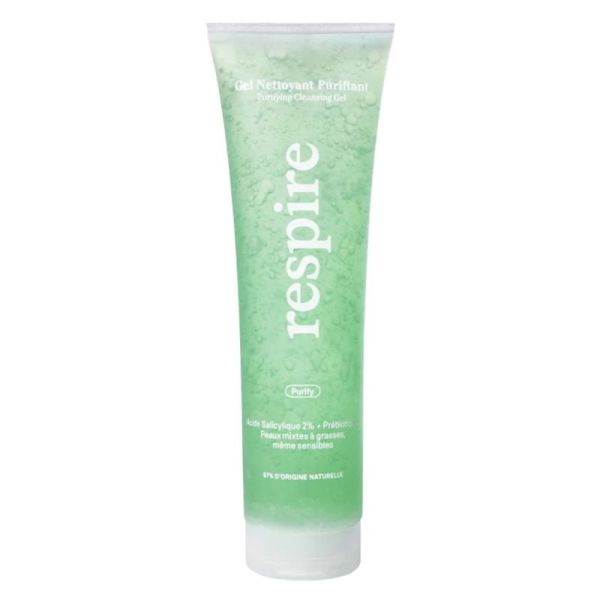 Respire Gel Nettoyant Purifiant Peaux Mixtes à Grasses - 140ml