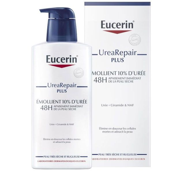 Eucerin UreaRepair PLUS Émollient 10% d'Urée 400 ml - Soulage les sensations de démangeaison