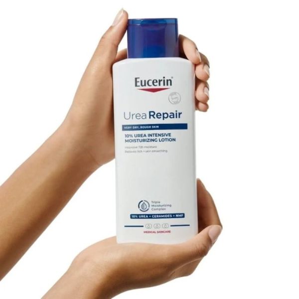 Eucerin UreaRepair Émollient Hydratant Intense 10% d'Urée 250ml - Hydratation intense 72h et soulagement des démangeaisons