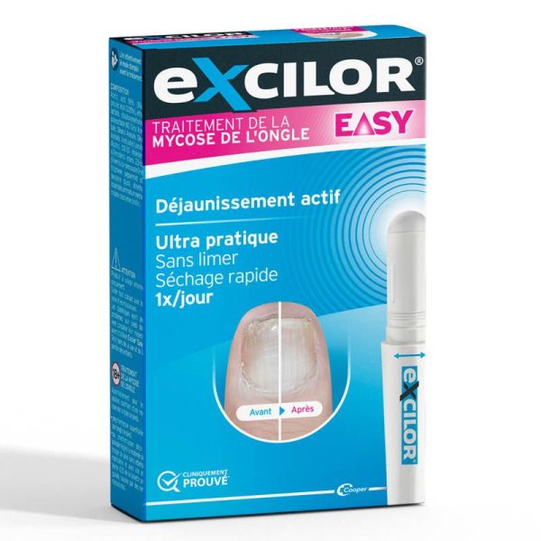 Excilor Easy Stylo de Traitement de la Mycose de l'Ongle - Simple & Rapide - stylet de 4ml
