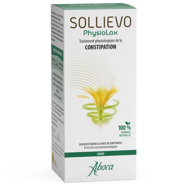 Aboca Sollievo PhysioLax Sirop 180ml – Traitement naturel de la constipation
