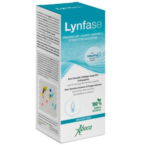 Aboca Lynfase Concentré Fluide 180g - Drainage et bien-être vasculaire