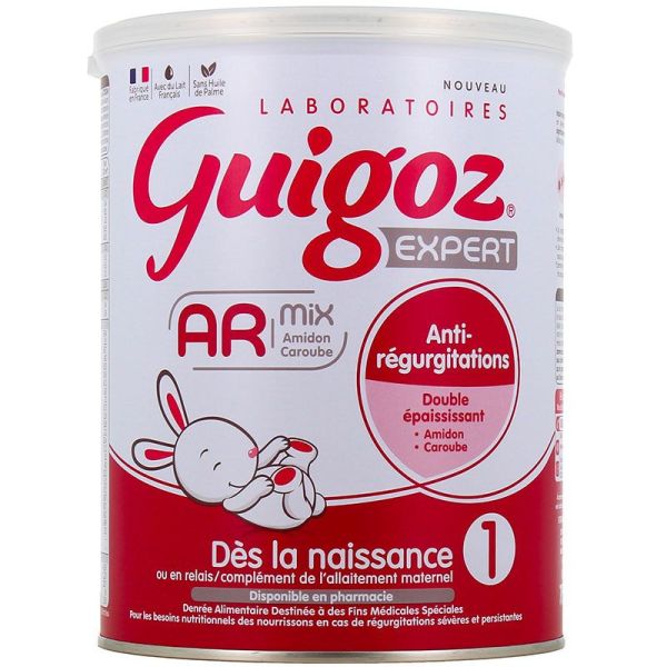 Guigoz Expert AR Mix 1 Lait Anti-Régurgitations - Dès la Naissance - 1er Âge - 780g