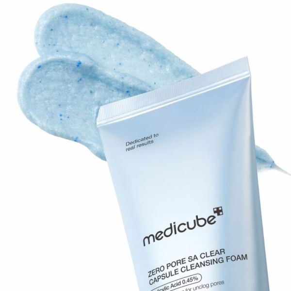 Medicube Zero Pore SA Clear Capsule Cleansing Foam 120 g - Nettoyage pores et exfoliation douce