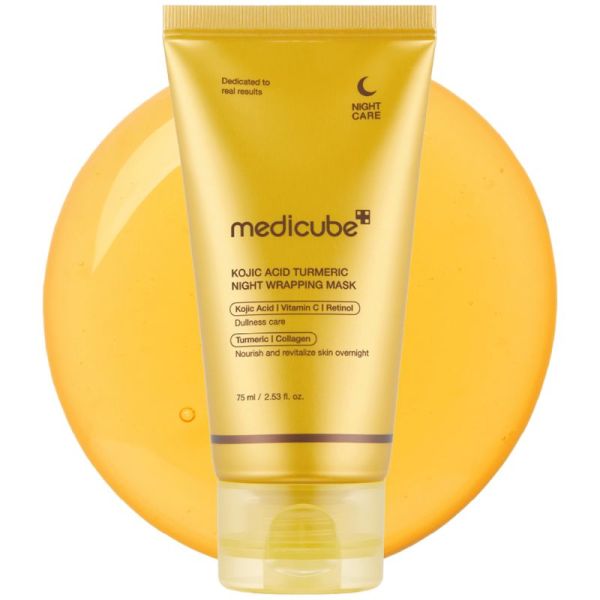 Medicube Masque de Nuit Acide Kojique et Curcuma 75ml – Éclat et anti-taches