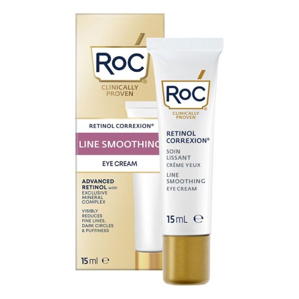 RoC Retinol Correxion Soin Lissant Crème Yeux 15ml – Rides, poches et cernes