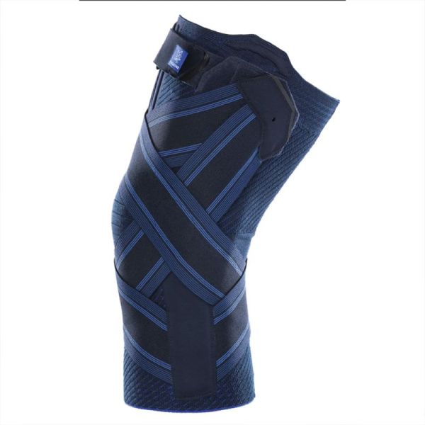 Thuasne GenuPro Ligastrap Adapt Genouillère Ligamentaire Semi-Ouverte – Double Sanglage et Baleines Interchangeables