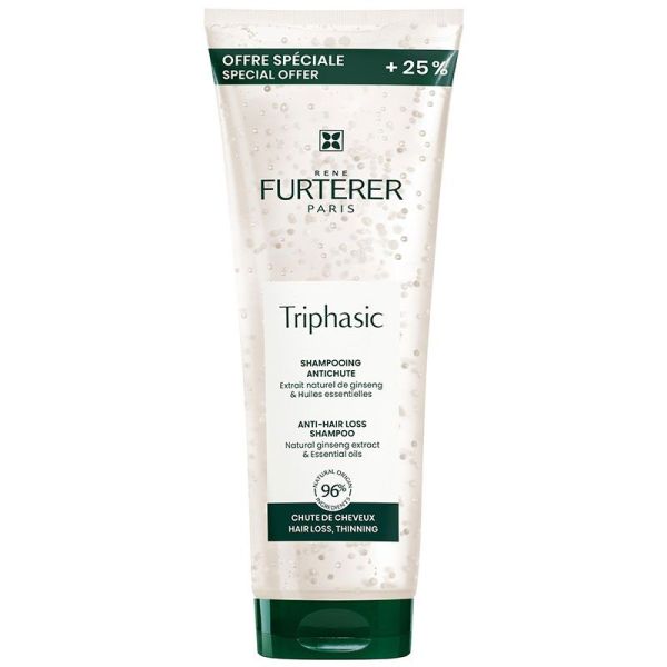 René Furterer Triphasic Shampoing Antichute - 250 ml - Stimulation et Croissance Capillaire