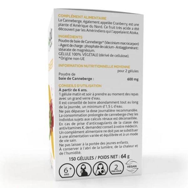 Arkopharma Arkogélules Cranberryne 150 gélules - Confort urinaire
