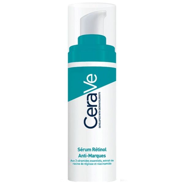 CeraVe Trousse Ma Routine Anti-Marques - Gel Moussant Anti-Imperfections 236 ml + Sérum Rétinol Anti-Marques 30 ml