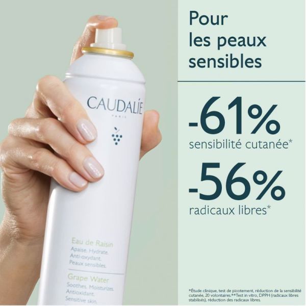 Caudalie Vinoclean Eau de Raisin - 300ml - Apaise, hydrate et protège les peaux sensibles