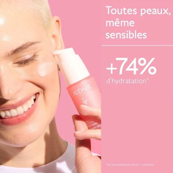 Caudalie VinoHydra Sérum à l'Acide Hyaluronique 30 ml - Hydratation continue