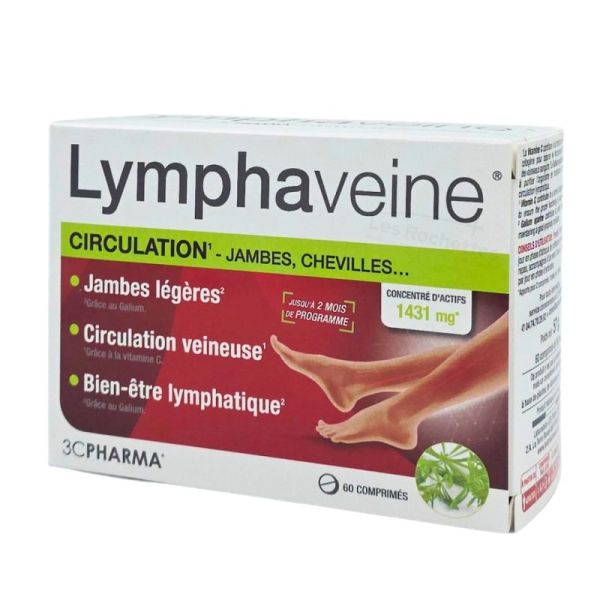 3C Pharma LymphaVeine 60 comprimés - Circulation veineuse