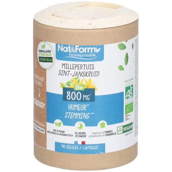 Nat&Form Millepertuis Bio - Équilibre émotionnel, détente et bien-être général