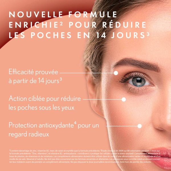 Oenobiol Derma Expert Contour des Yeux - 60 Comprimés - Réduction des poches & éclat du regard