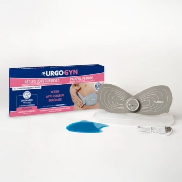 UrgoGyn Patch Électrothérapie - Règles douloureuses, douleurs pelviennes, endométriose, rechargeable