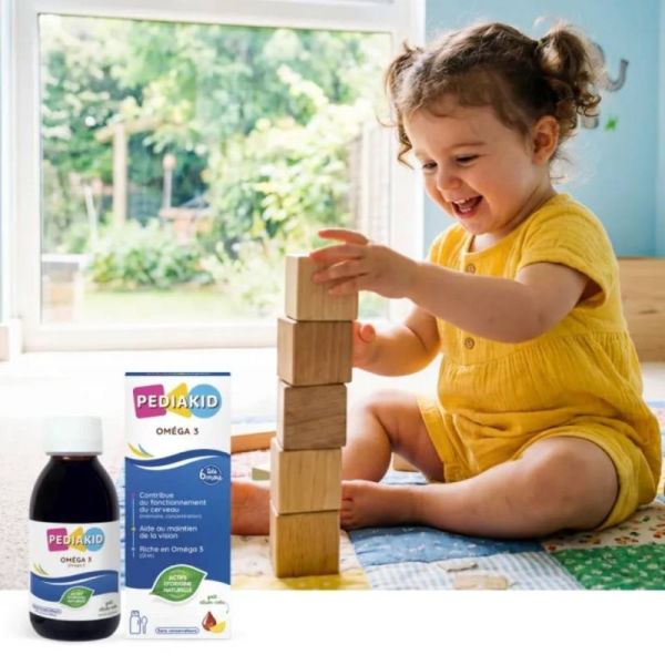 Pédiakid Sirop Oméga 3 125 ml – Mémoire et concentration de l'enfant