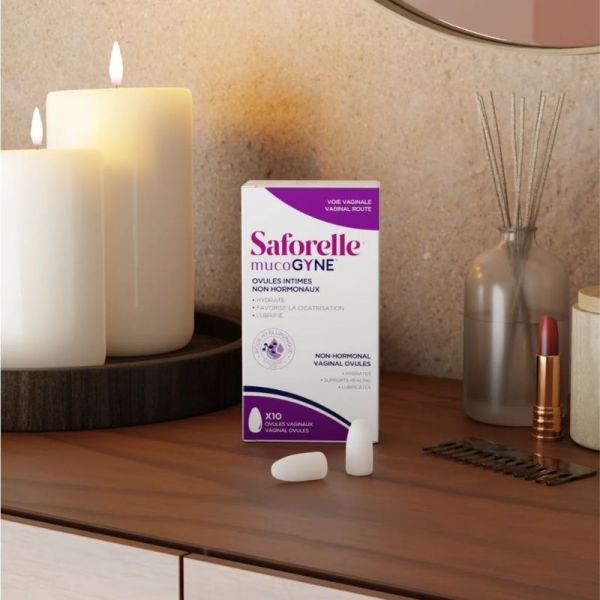 Saforelle Mucogyne Ovules 10 unités – hydratation et confort intime durable