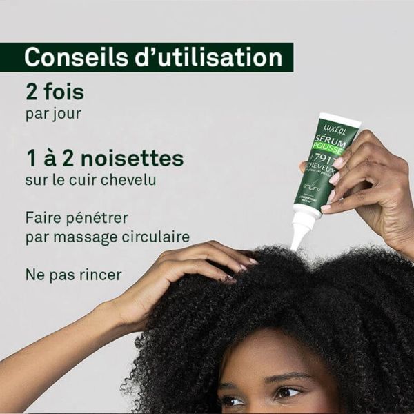 Luxéol Sérum Pousse - 50 ml - Réactive la pousse et densifie la chevelure
