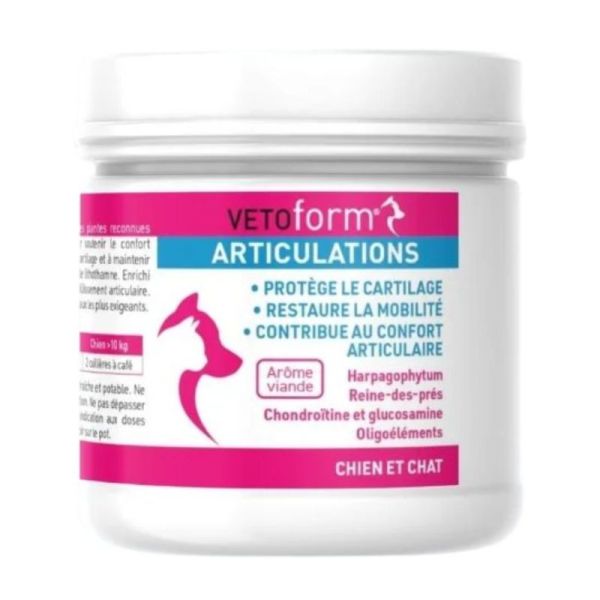 Vetoform Articulations Chat et Chien Soutien Articulaire - 100g