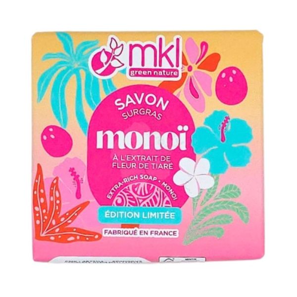 MKL Green Nature Savon solide Surgras au monoï 100g - Evasion exotique et nutrition intense