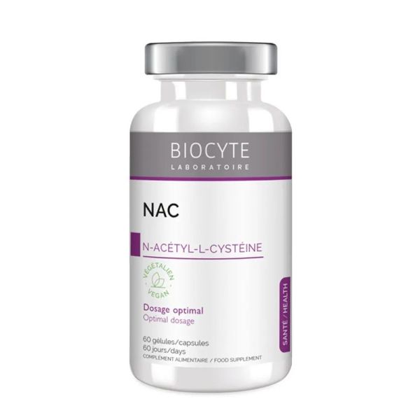 Biocyte Nac 590mg N-Acytyl-L-Cystéine - 60 Gélules