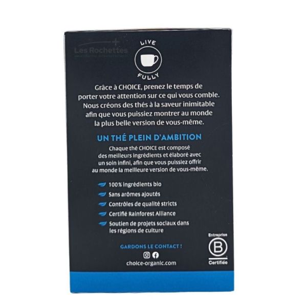 CHOICE Infusion Soirée Tranquille Bio - 17 Sachets