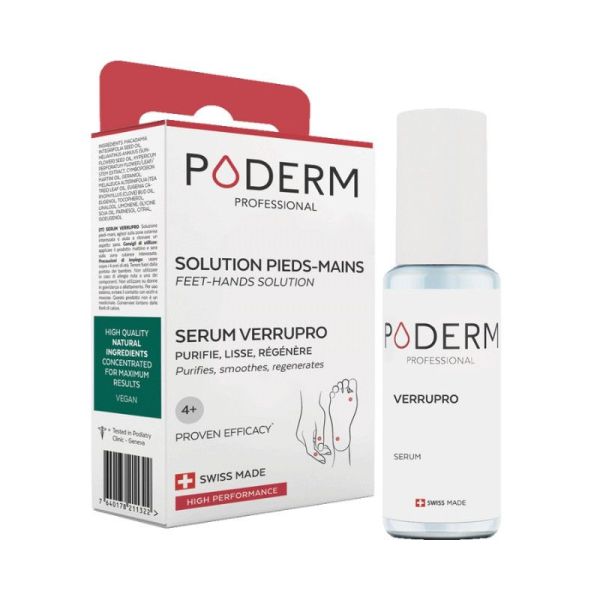 Poderm Sérum Verrupro Verrues Pieds et Mains