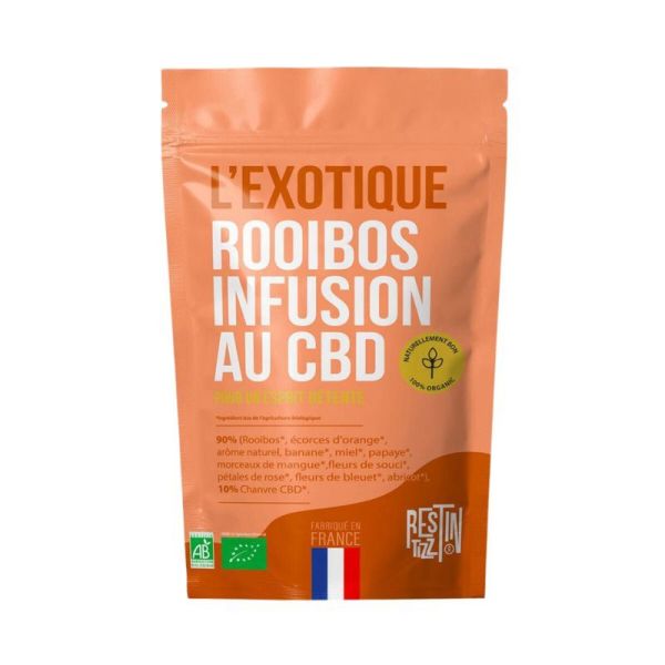 Rest In Tizz Infusion au CBD Rooibos Exotique Bio - 50g