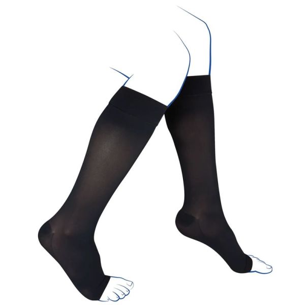 Thuasne Venoflex Kokoon Pieds Ouverts Chaussettes de Contention Femme Classe 3 Long – Douceur et haute compression