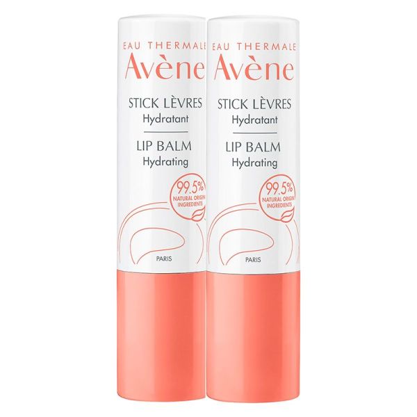 Avène Les Essentiels Soin Lèvres Sensibles - Lot de 2 x 4g - Hydrate et adoucit les lèvres sensibles