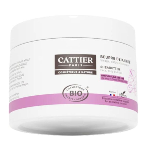 Cattier Beurre De Karité Parfum Fleur Des Îles Bio 100g – Nutrition et évasion