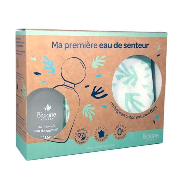 Biolane Coffret Ma Première Eau De Senteur 50ml + Lange en Coton