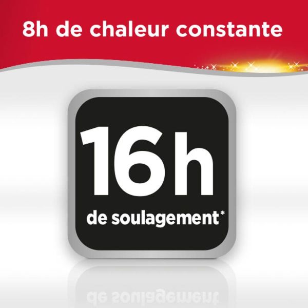 Thermacare Patch Auto-Chauffant Bas du Dos Boîte de 4 Patchs - Soulage les douleurs musculaires et articulaires