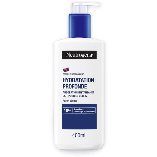 Neutrogena Hydratation Profonde Lait Corps Hydratant - 400 ml - Nourrit, protège et hydrate
