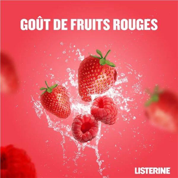 Listerine Kids Bain de Bouche Fruits Rouges 500ml – Protection carie