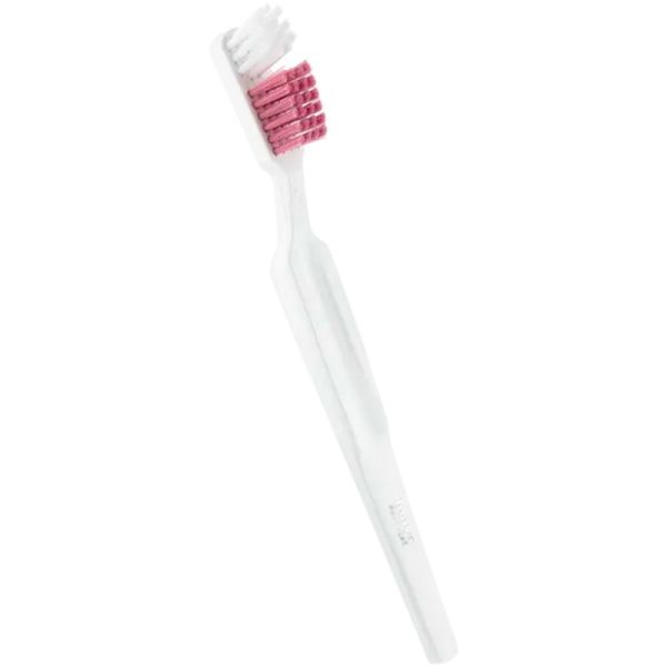 Inava Prothèse Brosse à Dents - 1 unité - Couleur : Rose - Hygiène optimale et précision