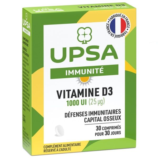 UPSA Vitamine D3 1000 UI - 30 Comprimés