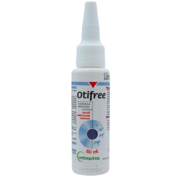 Vetoquinol Otifree Chiens et Chats 60 ml – Nettoyant auriculaire doux