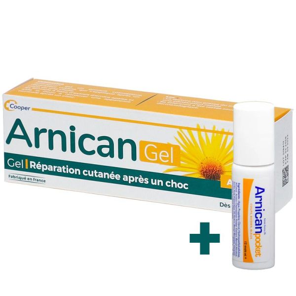 Cooper Arnican Gel 100ml + Arnican Pocket Roll-On 10 ml OFFERT - Soulage après un choc