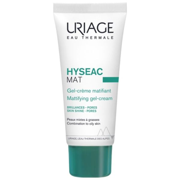 Uriage Hyséac Mat' Gel Crème matifiant 40 ml - Matifie, hydrate et resserre les pores