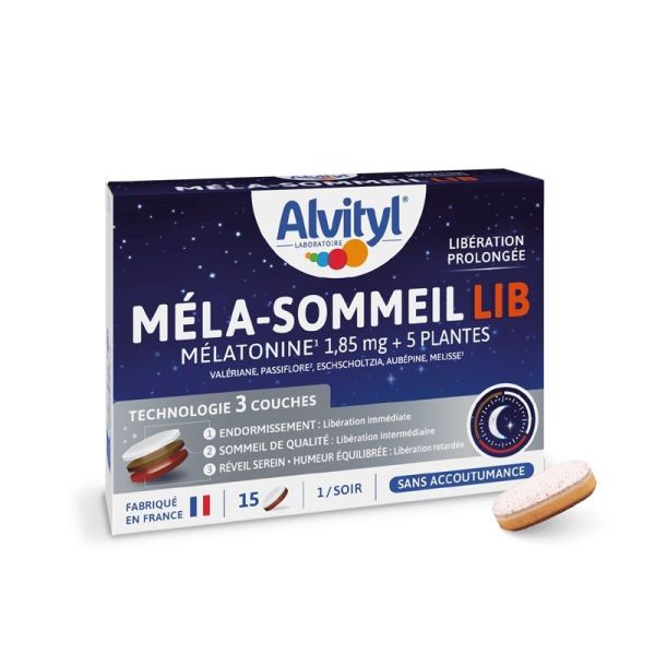 Alvityl Méla-Sommeil LIB Troubles du Sommeil - 15 Comprimés