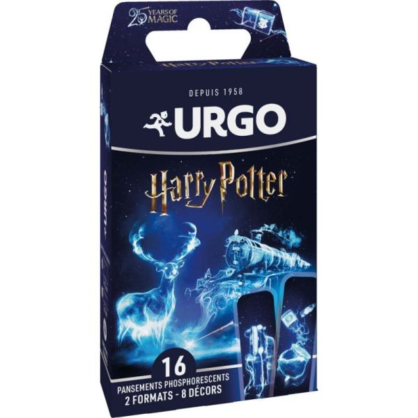 Urgo Harry Potter Pansements Phosphorescents - 16 Pansements de 2 Formats