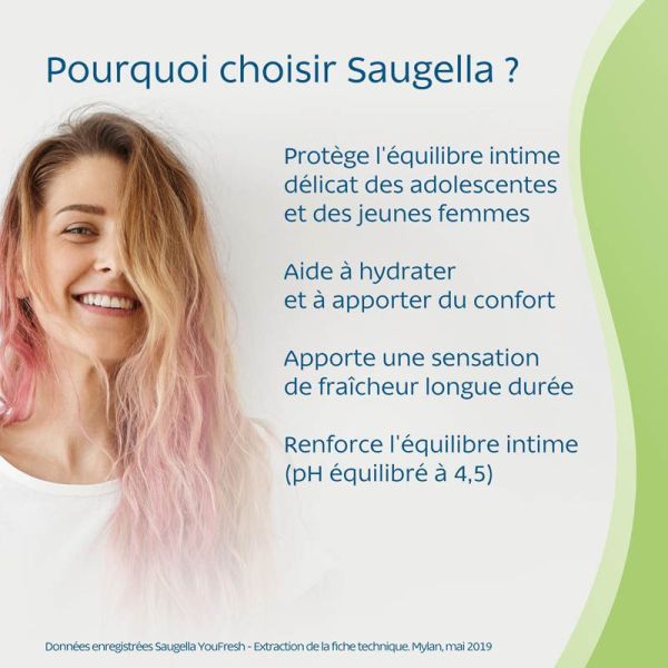 Saugella You Fresh Soin Lavant Fraîcheur 200 ml