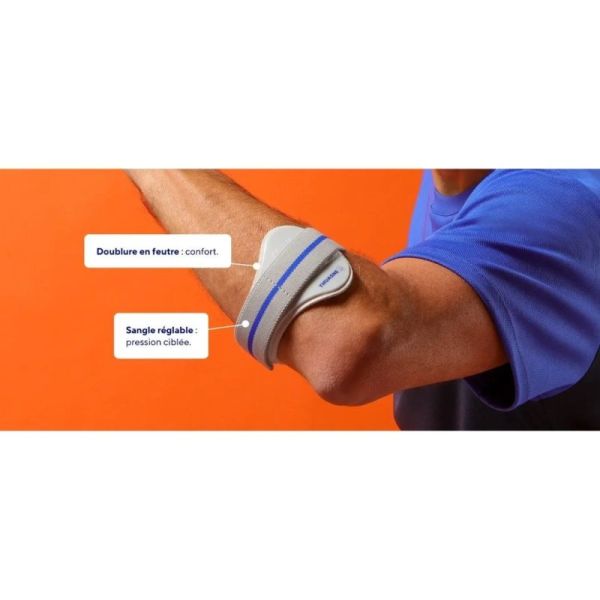 Thuasne Epi-Med Bracelet Pour Épicondylite Rigide Gris - Taille S