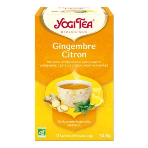 Yogi Tea Infusion Gingembre Citron Bio - 17 Sachets