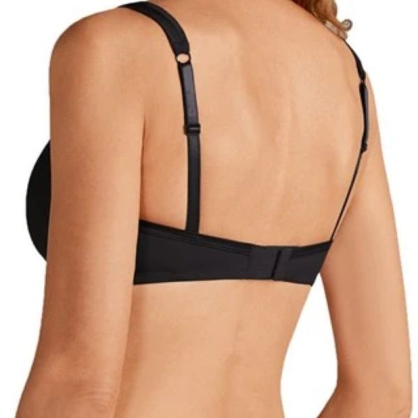 Amoena Lara Satin Soutien-Gorge Paddé Sans Armatures Noir - 115A