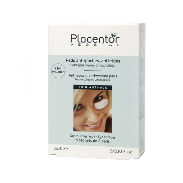 Placentor Pads Yeux Anti-Poches Anti-Rides 12 pads